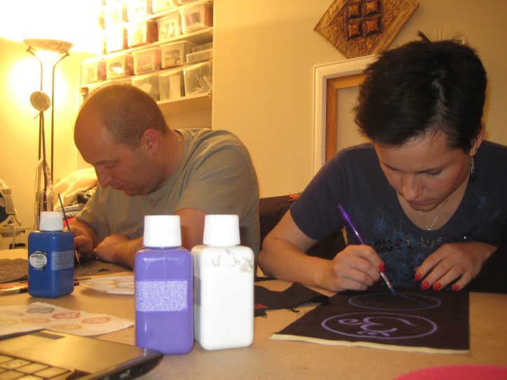 hand painting the chakras