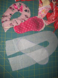 slippers pattern tracing