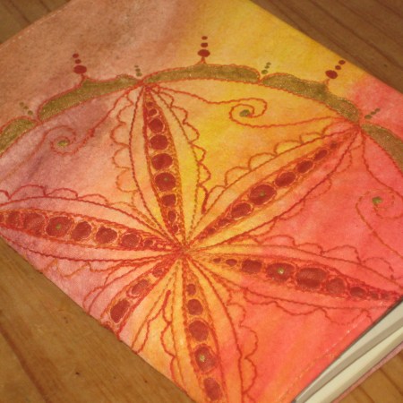 stitched mandala cover