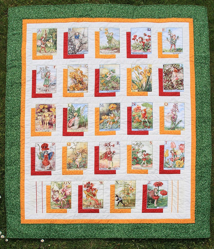 Shadow quilt fairies alphabet