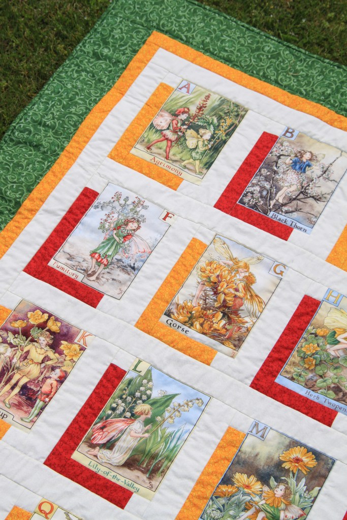 Shadow quilt fairies alphabet