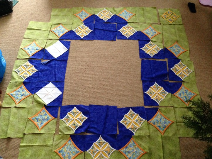 Cathedral window quilt