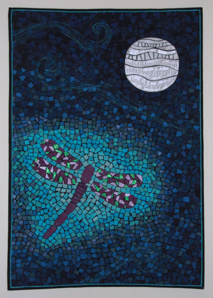 Dragonfly textile mosaic
