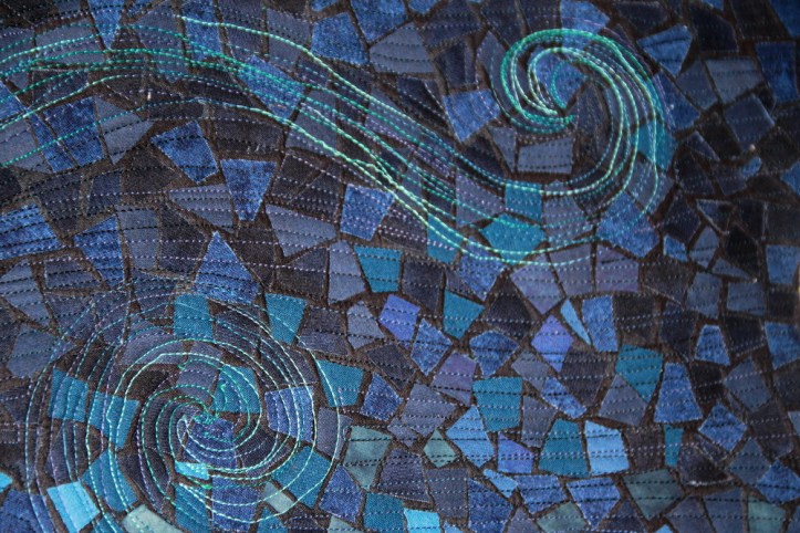 Dragonfly textile mosaic