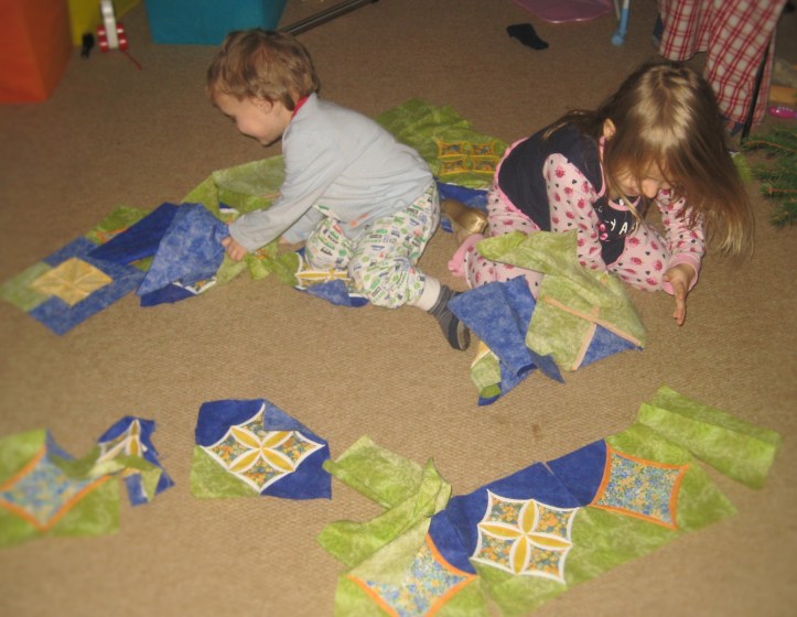 Cathedral window quilt